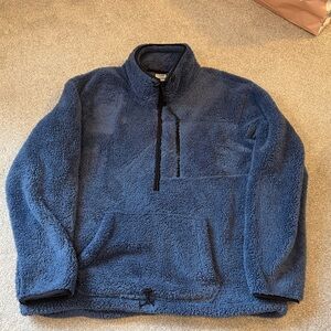 PINK Victoria's Secret Zip Up Blue Sweater size L